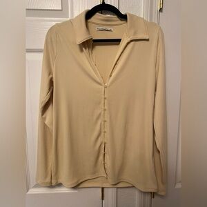 Abercrombie & Fitch Yellow Button-Down Shirt